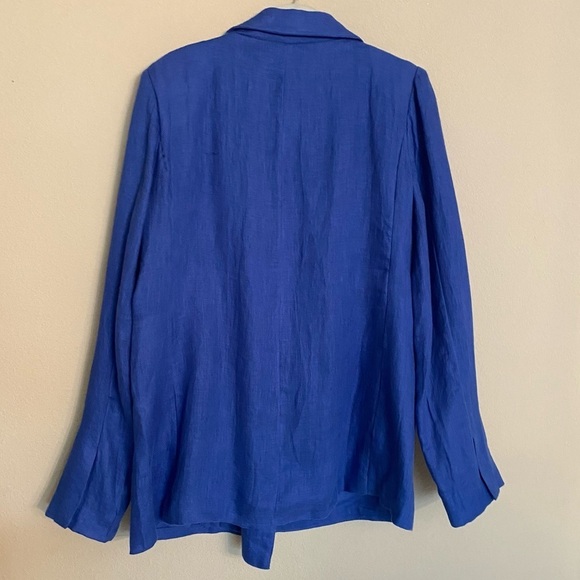 Lovers and Friends Dakota Linen Blazer - Blue Size XS - Picture 2 of 15